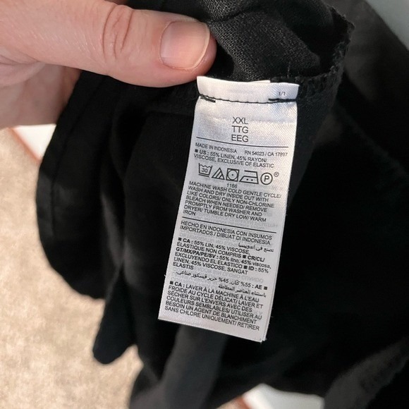 Chic Linen-Blend Mini to Midi Dress with Spaghetti Straps - Picture 4 of 6